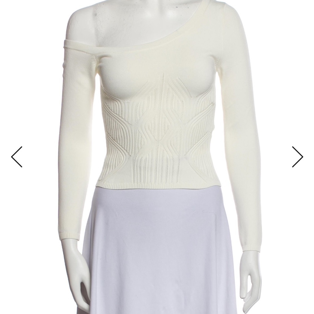 Ronny Kobo Off-Shoulder White top